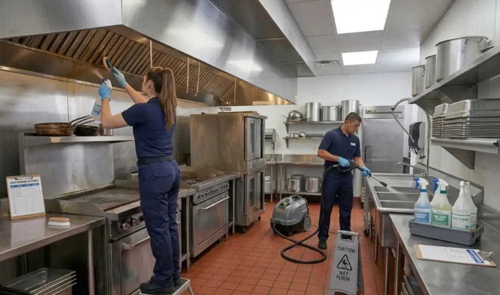 restaurant kitchen deep cleaning service